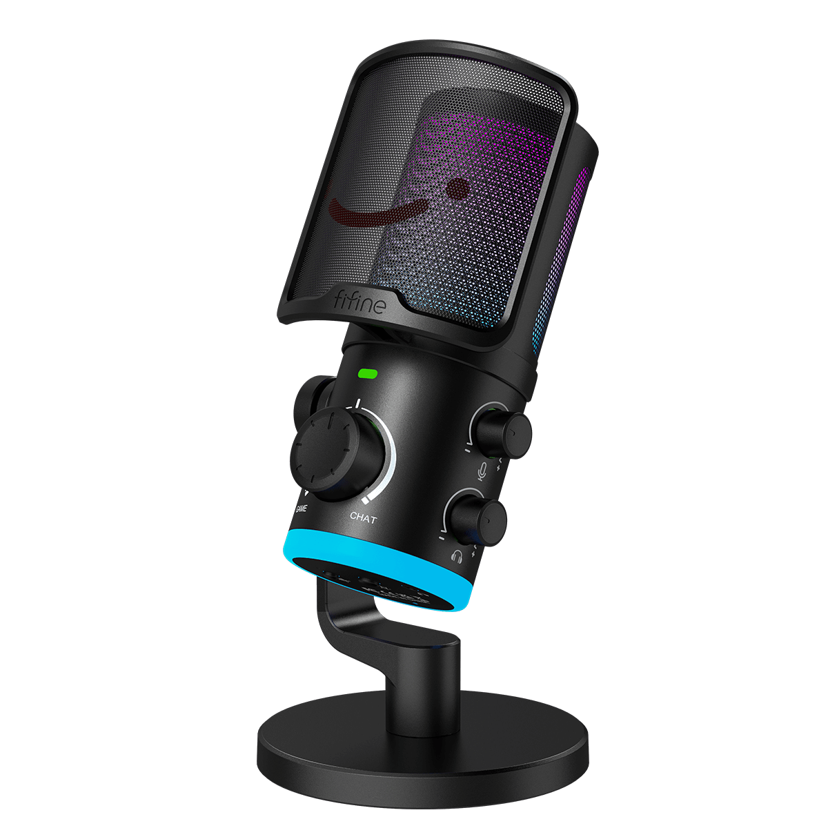 FIFINE AmpliGame AM6 USB Condenser Microphone with RGB – FIFINE