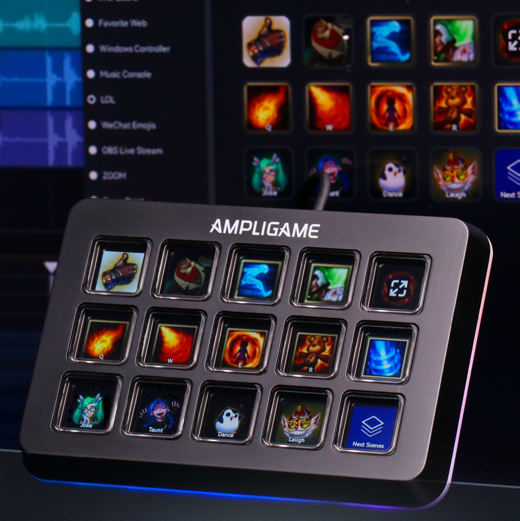 FIFINE AmpliGame D6 Control Pad with Custom Software for Streaming, Ga