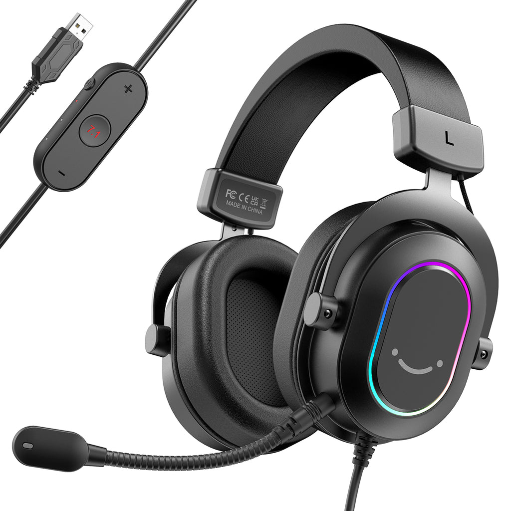 maagd Nieuwe betekenis Caroline FIFINE AmpliGame H6 USB Headset for PC Gaming with 24-bit, RGB, In-lin |  FIFINE MICROPHONE