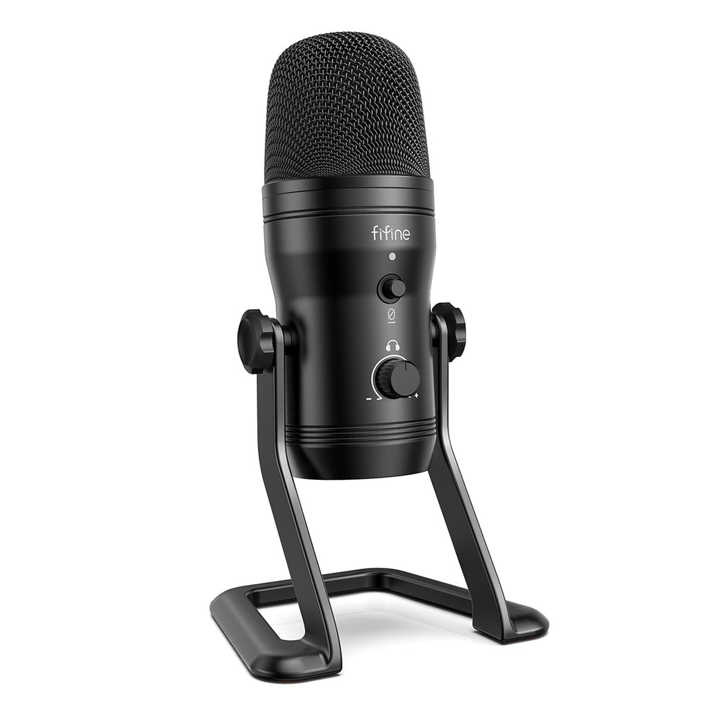 FIFINE K690 USB Mic with Four Polar Patterns, Gain Dials, A Live Monit | FIFINE