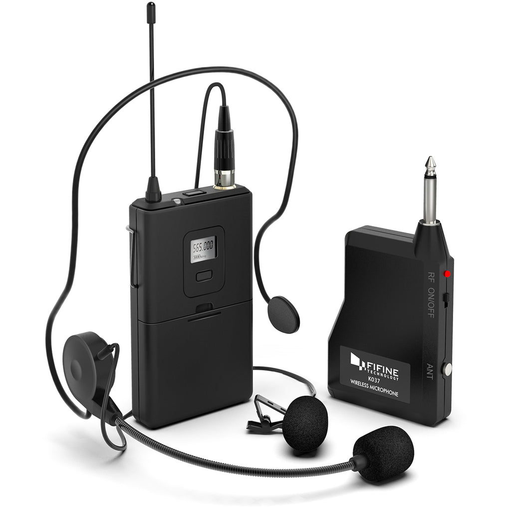 FIFINE K025 Wireless Handheld Microphone System, Battery-powered