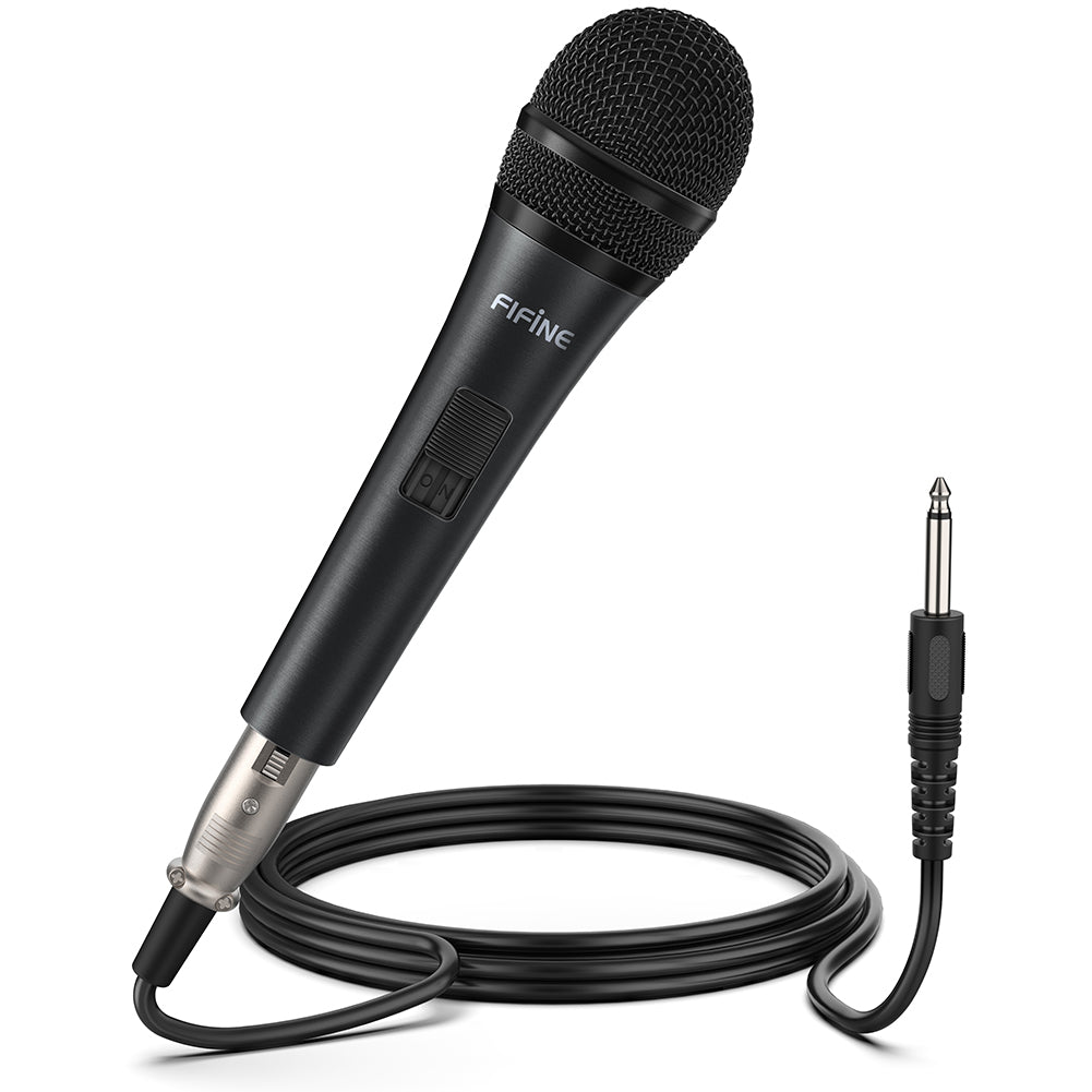 FIFINE K6 Dynamic Handheld Microphone Plug & Play on Speaker for