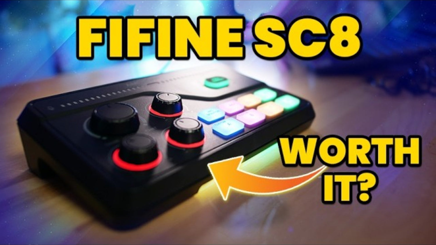 Hybrid-dials of FIFINE SC8 Game & Audio Mixer for Multi-Channel Control