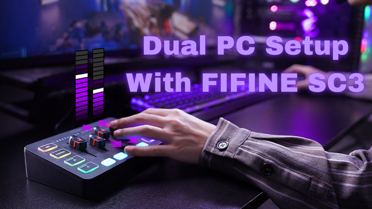 Set Up Dual PC with FIFINE SC3 Audio Mixer for Game Stream