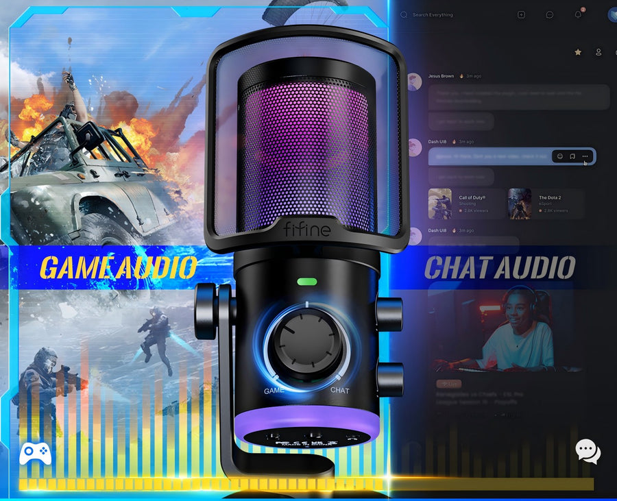 Fifine AM6 ChatMix Dial Kontrolü