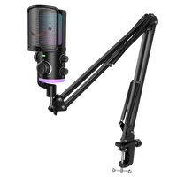FIFINE AmpliGame AM6T Condenser Microphone Kit with Boom Arm Stand