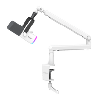 ###FIFINE ampilgame AM8 streaming microphone with BM88 boom arm stand bundle in white