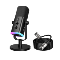 FIFINE Streaming Bundle: AM8 USB/XLR Dynamic Microphone + L9 XLR Cable