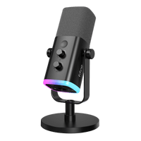 FIFINE AM8 XLR/USB Gaming Microphone (Gray Pop Filter)