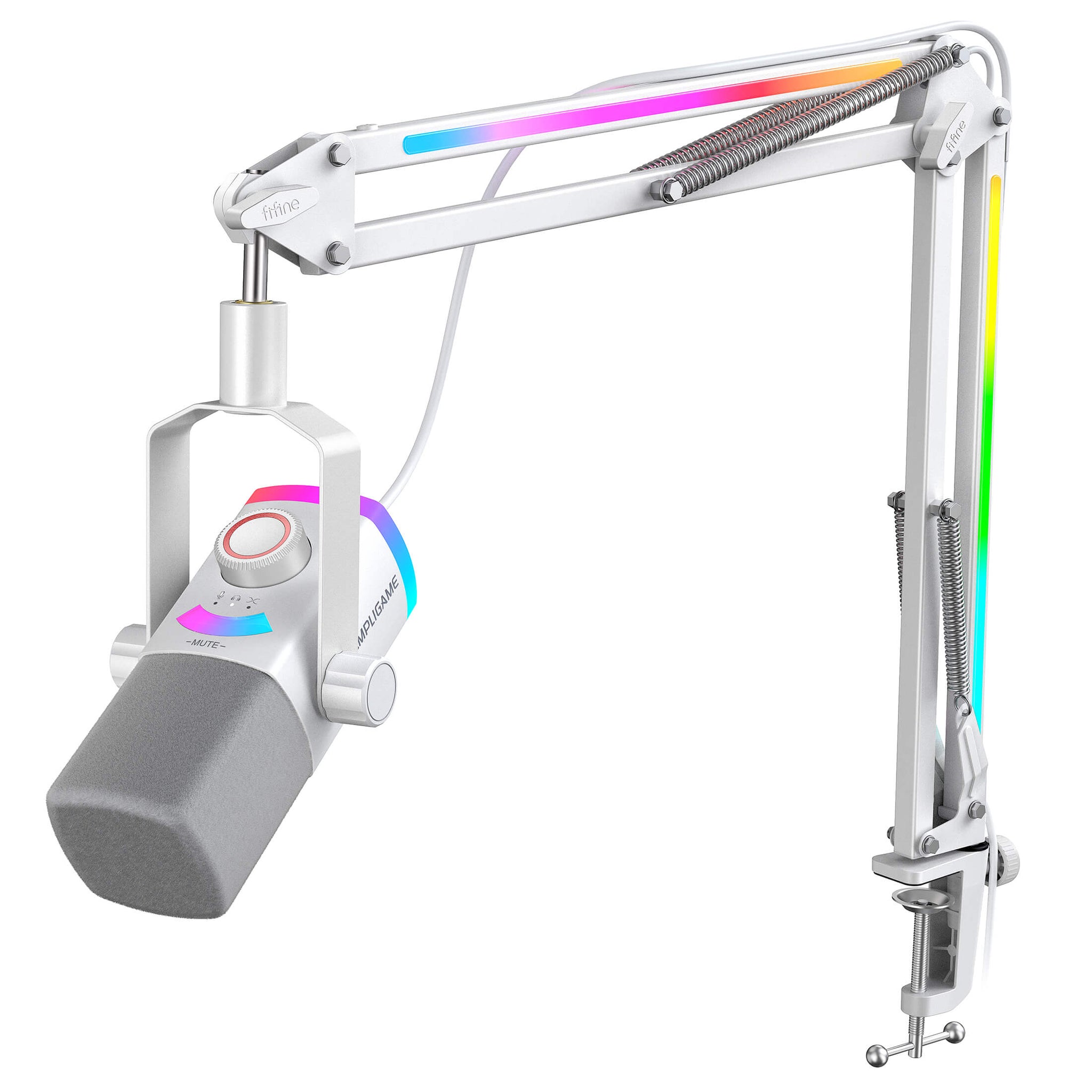 FIFINE AmpliGame AM8 USB/XLR Dynamic Microphone with RGB