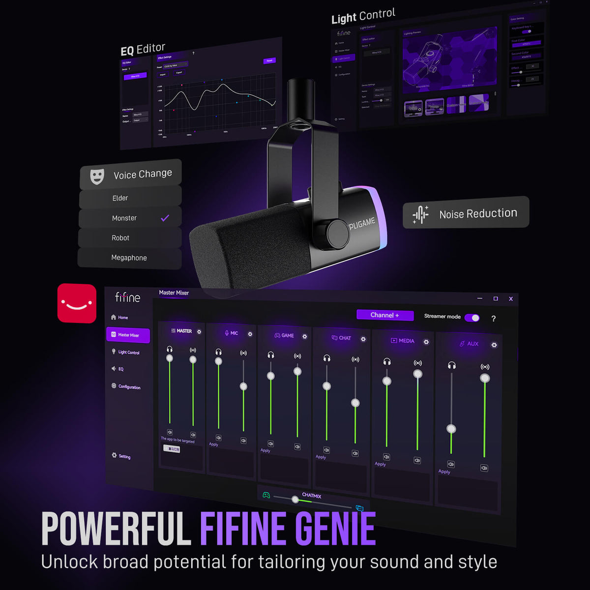 FIFINE Streaming Bundle: AM8PROT Microphone Kit + XLR Cable – FIFINE ...