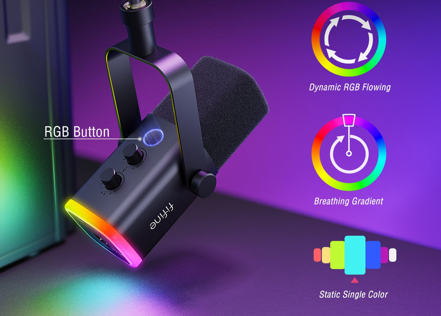 Fifine AM8T RGB Işık Modları