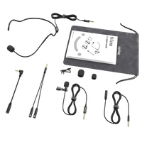 FIFINE C1 Lavalier Microphone with Extension Cable & Y-splitter