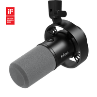 ###FIFINE K688 podcast microphone in black