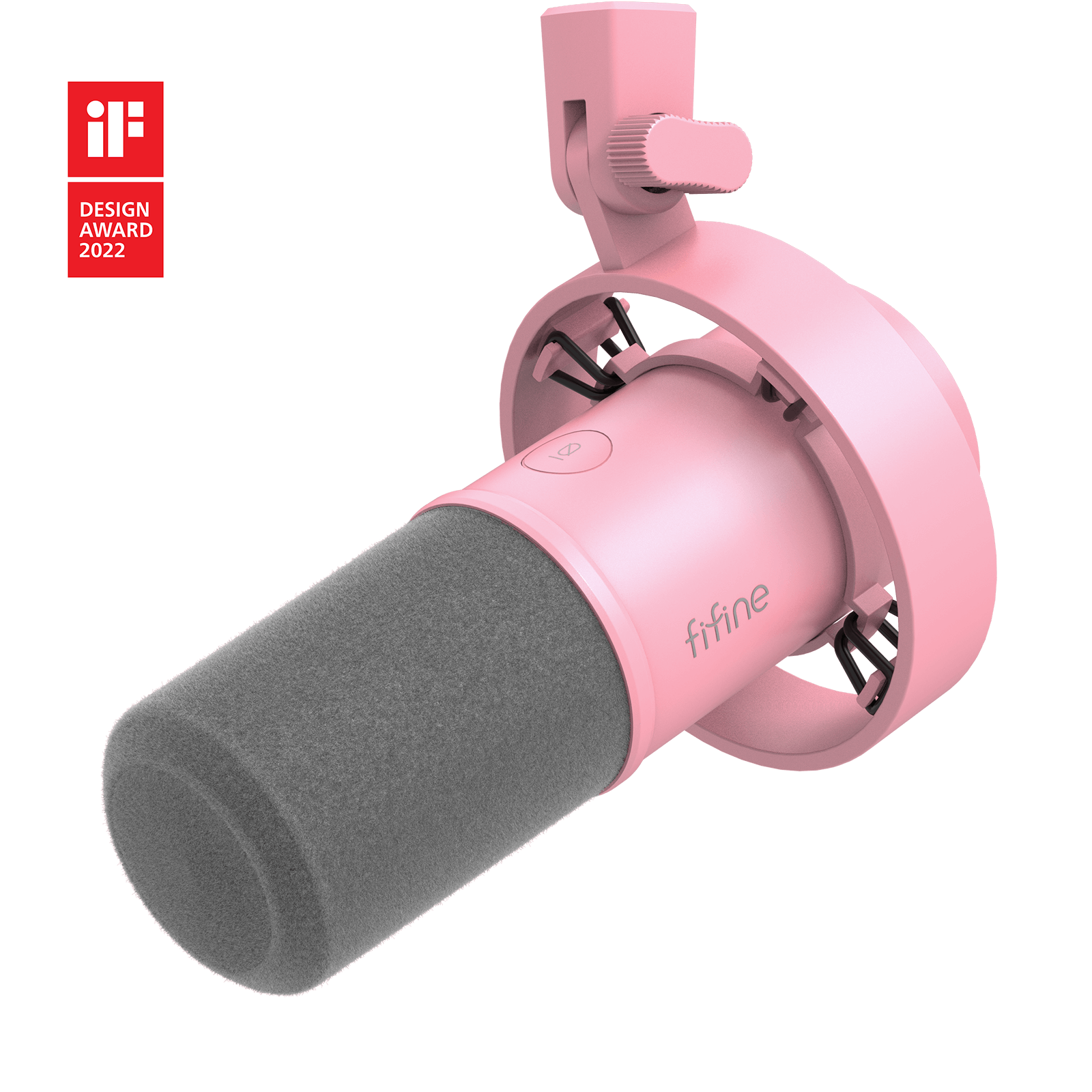 ###FIFINE K688 podcast microphone in pink