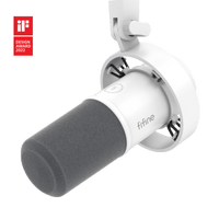 ###FIFINE K688 podcast microphone in white