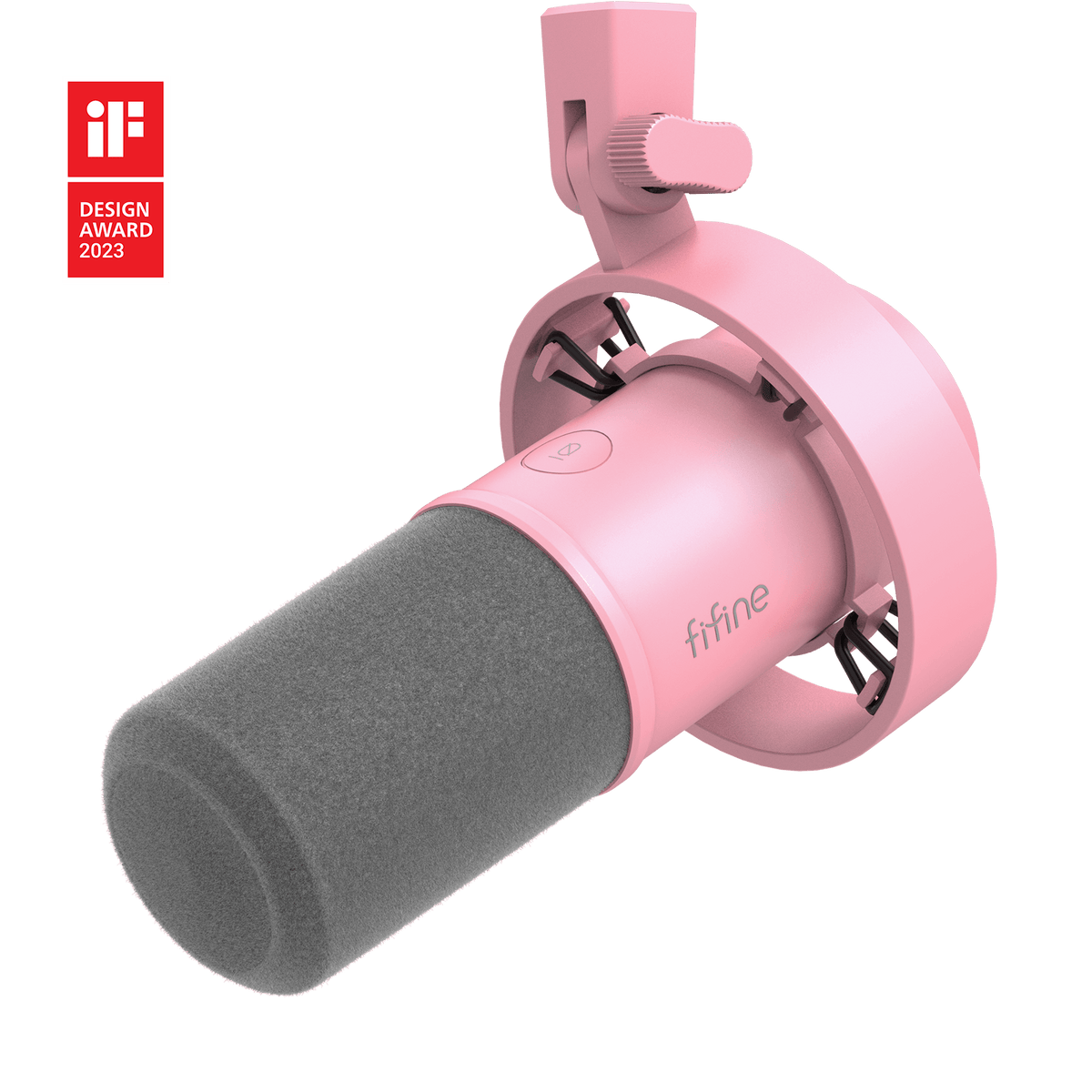 ###FIFINE K688 podcast microphone in pink