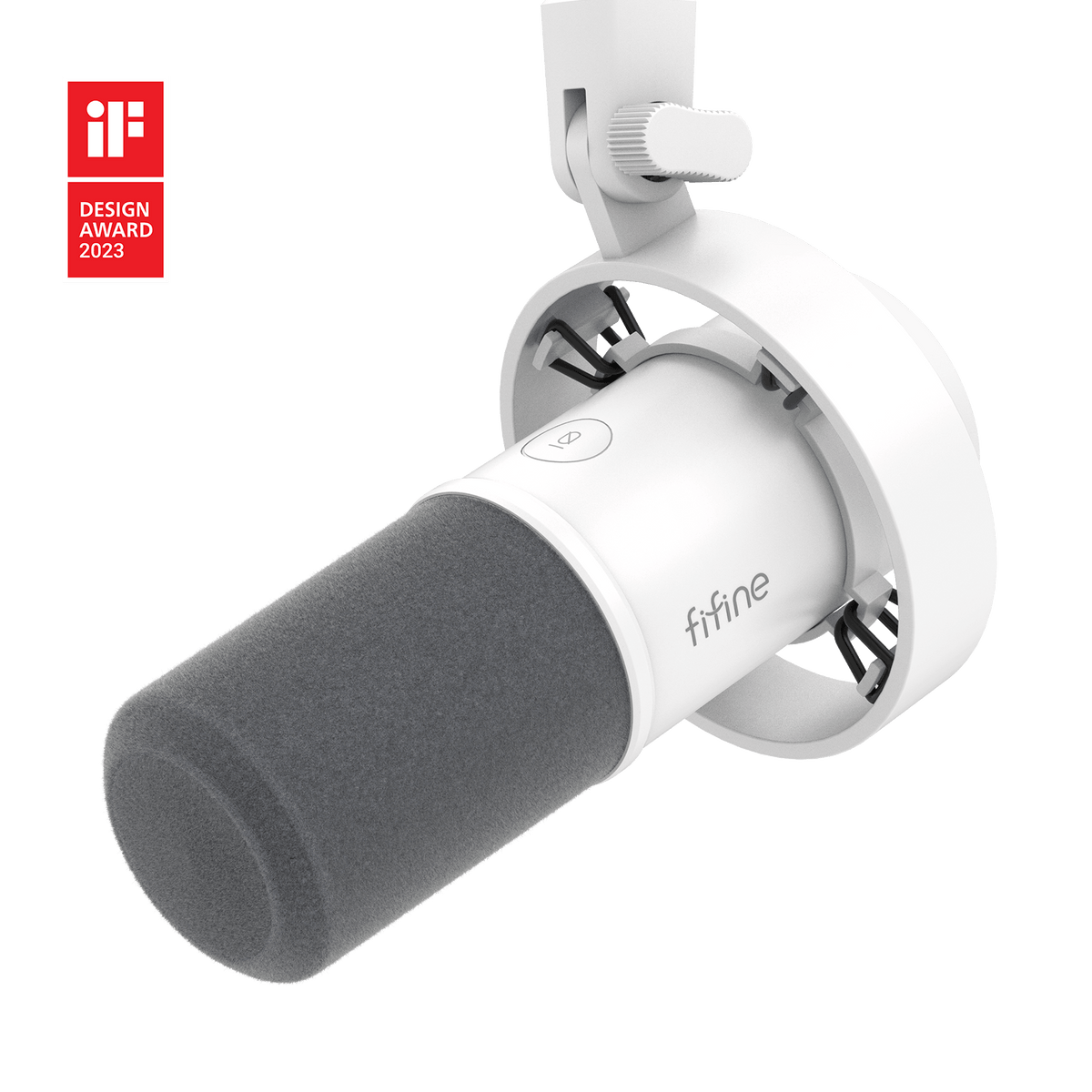 ###FIFINE K688 podcast microphone in white