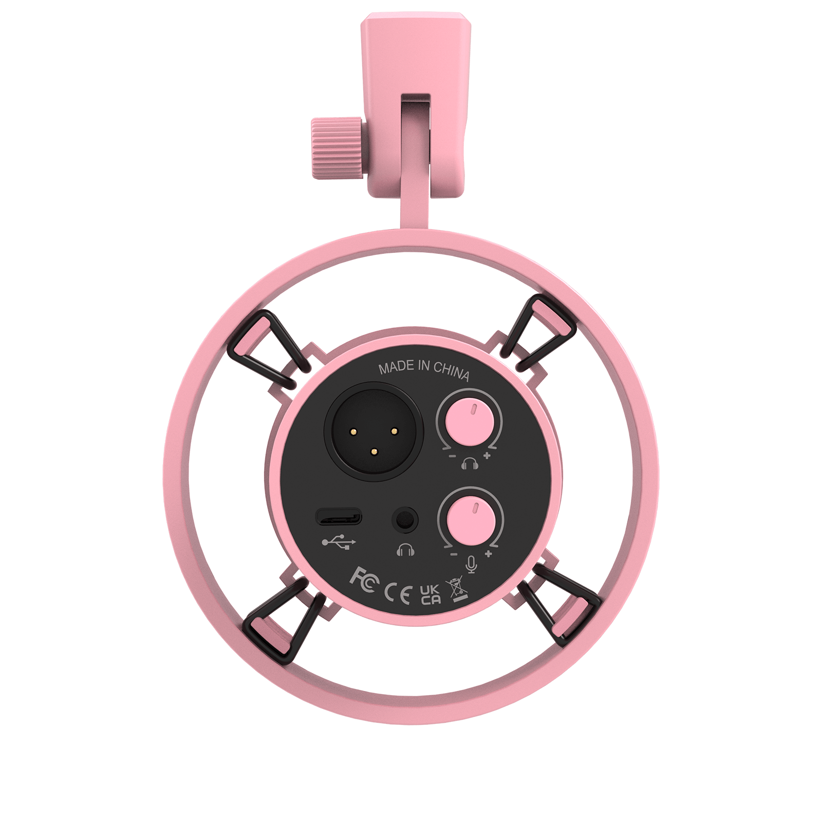 ###FIFINE K688 podcast microphone in pink