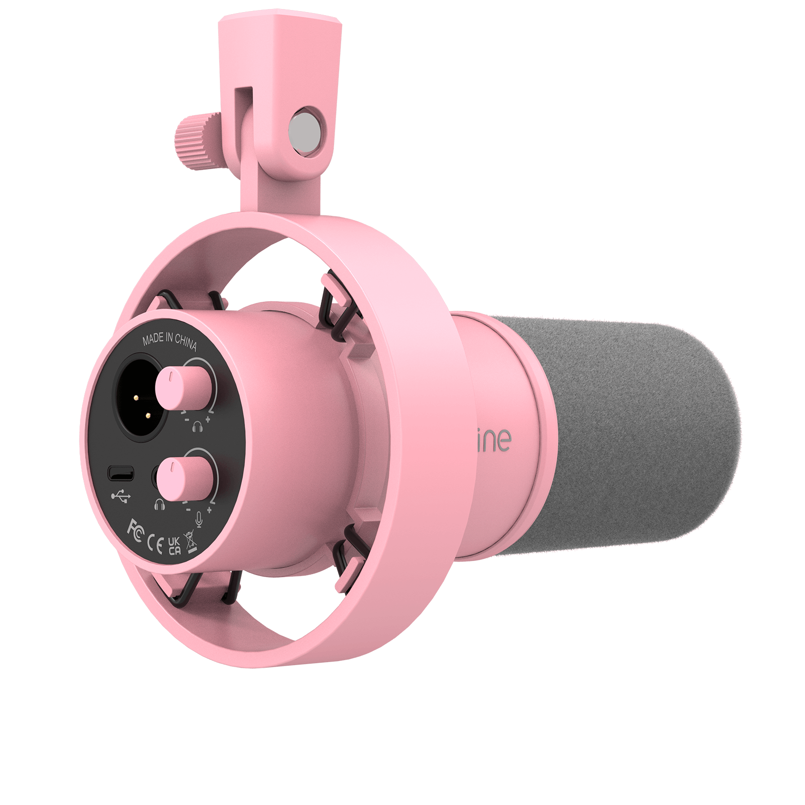 ###FIFINE K688 podcast microphone in pink