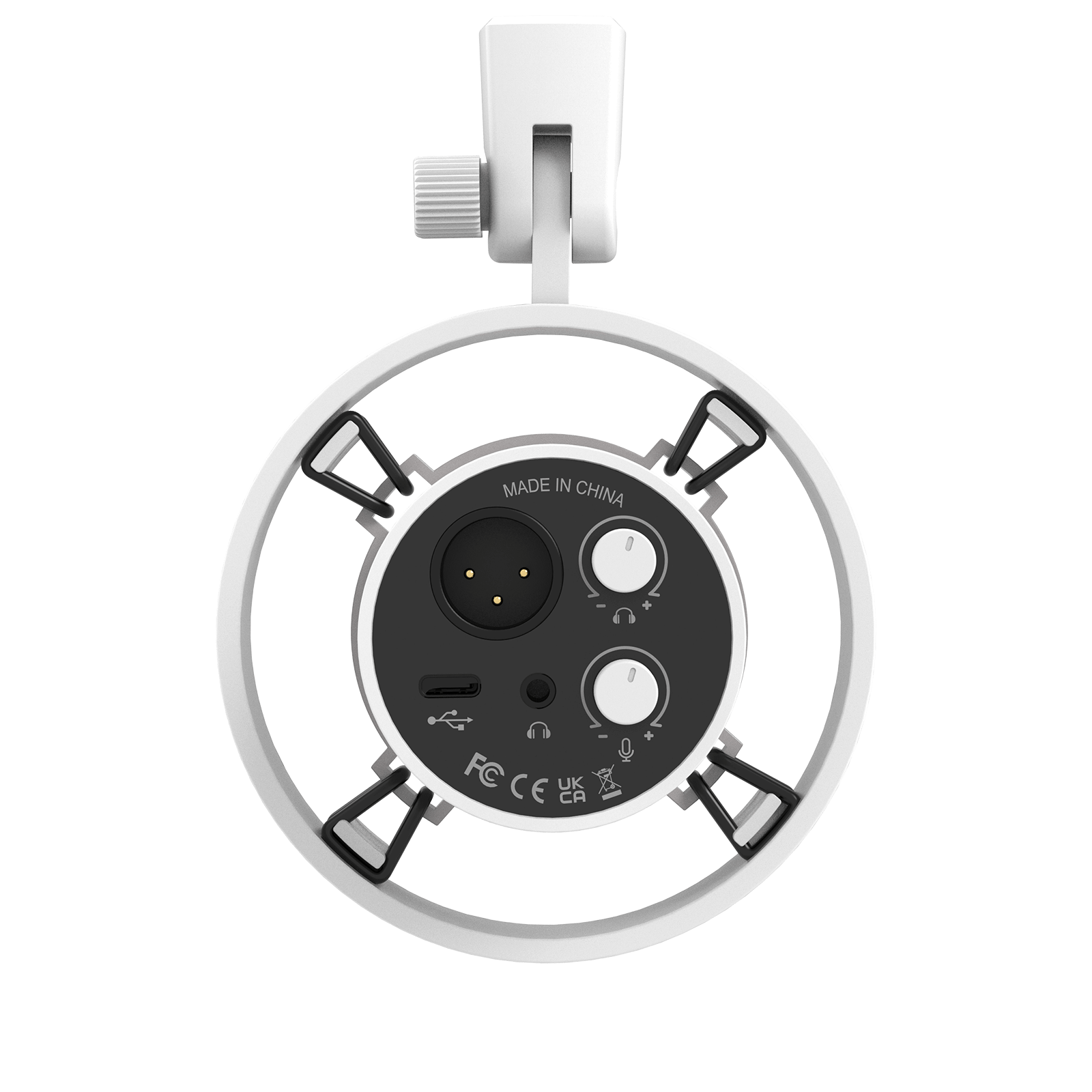 ###FIFINE K688 podcast microphone in white