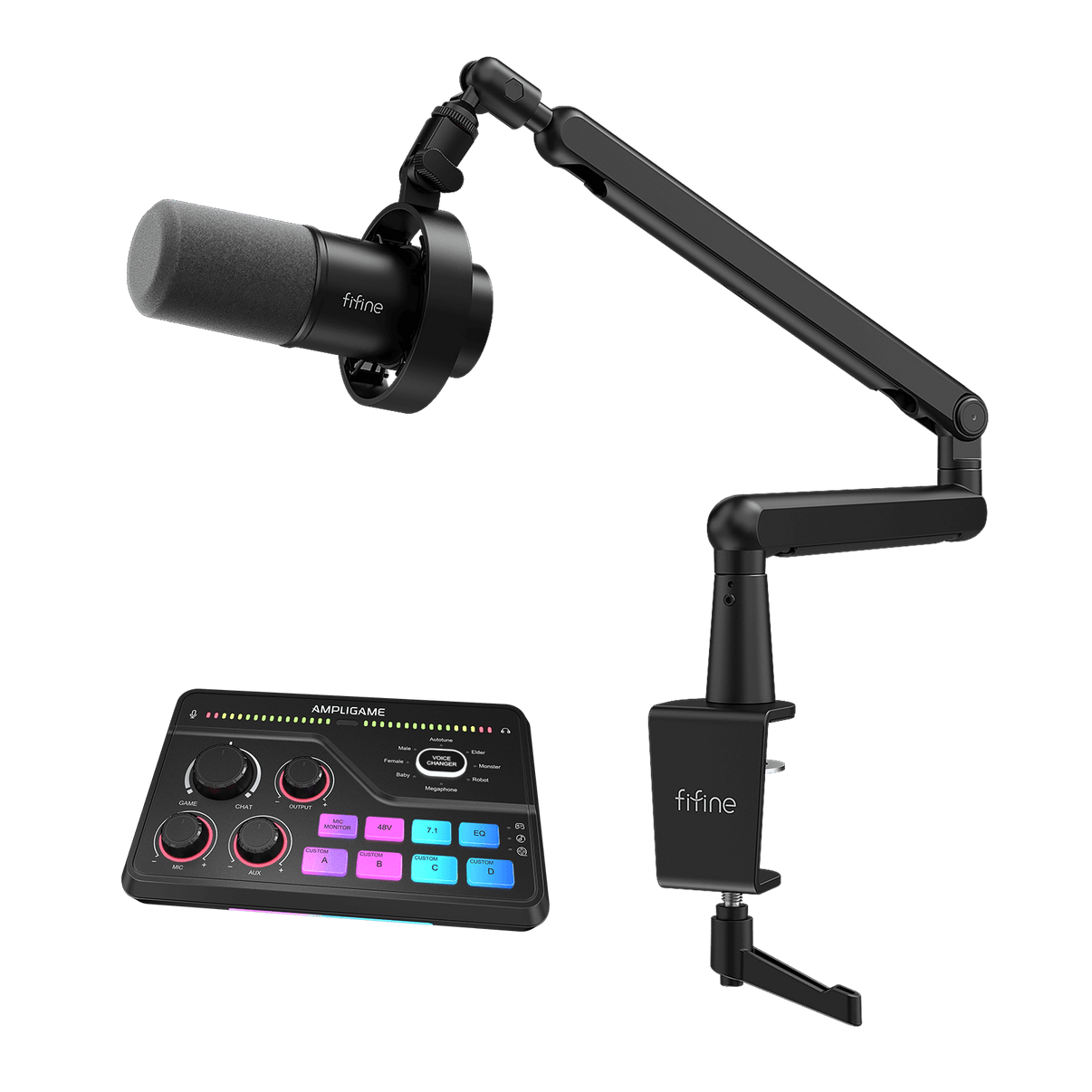 FIFINE Podcasting & Streaming Pro Bundle Kit: K688 Microphone + FIFINE Podcasting & Streaming Pro Bundle Kit: K688 Microphone +