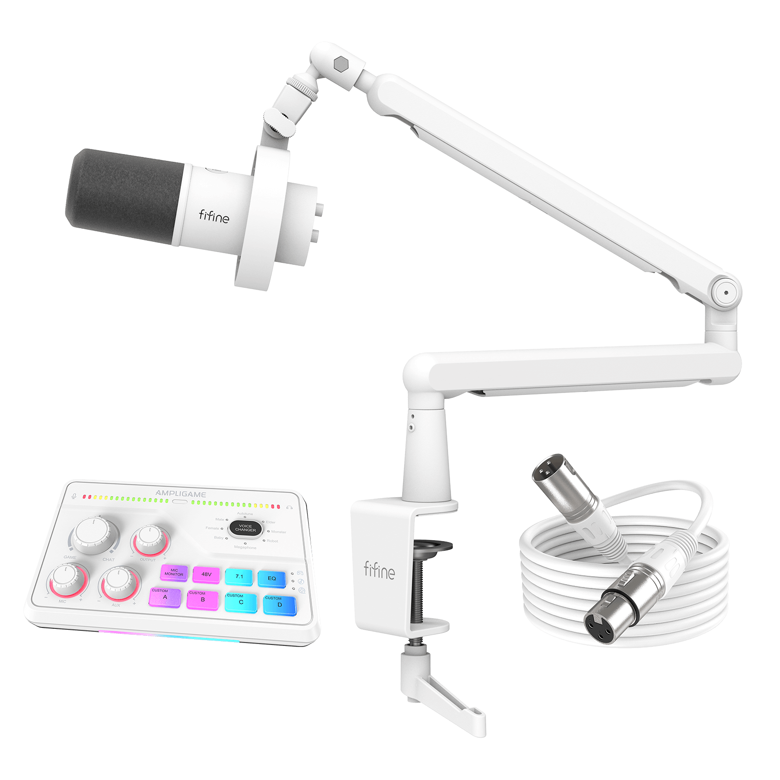 FIFINE Podcasting & Streaming Pro Bundle Kit: K688 Microphone +