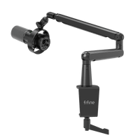 FIFINE Streaming Bundle: K688 XLR/USB Dynamic Microphone+BM88 Boom Arm Stand