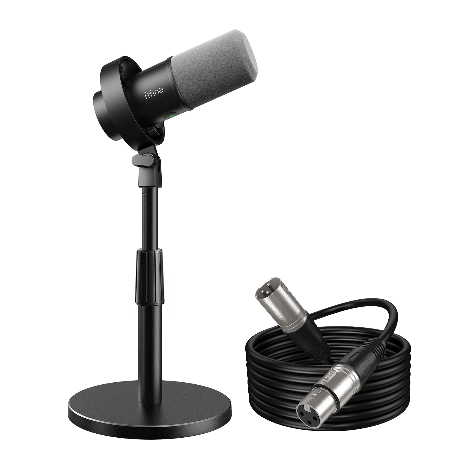 FIFINE Recording Kit: K688 Dynamic Microphone+BS1 Desktop Mic