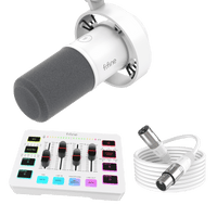 FIFINE Streaming Bundle: K688 Dynamic Microphone + SC3 Audio Mixer + XLR Cable