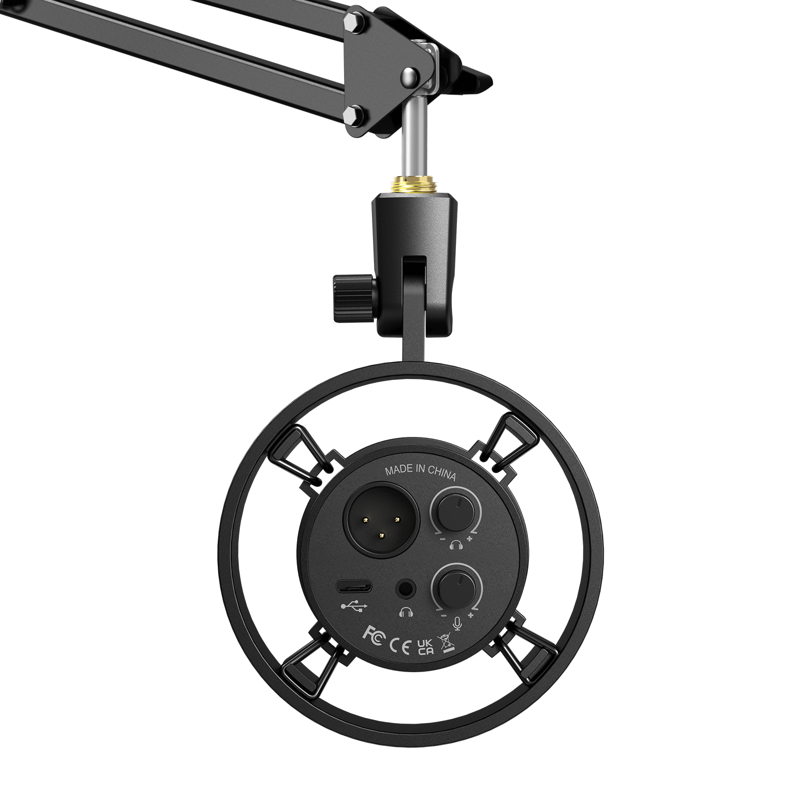 ###FIFINE K688 microphone with CS1 boom arm in black