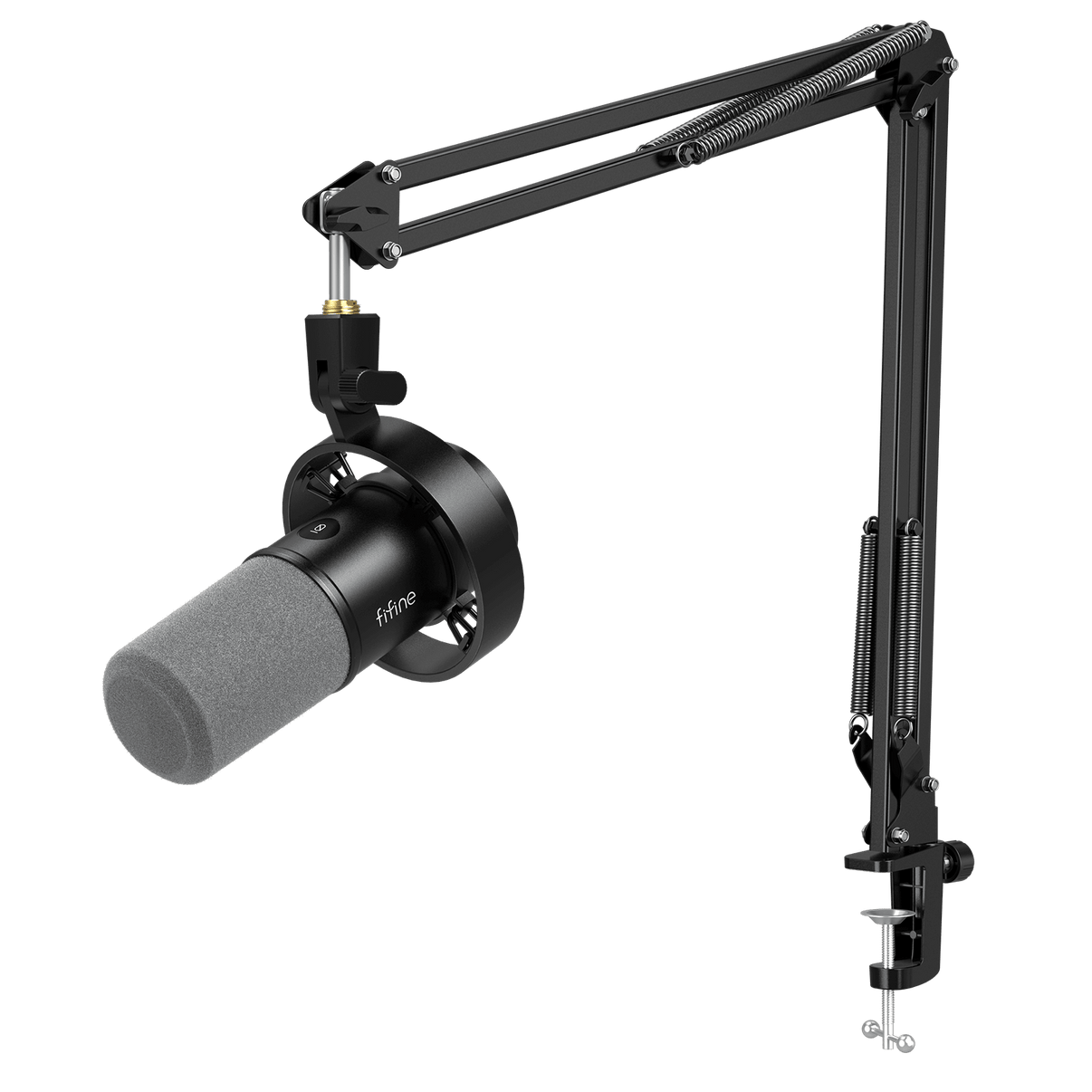 ###FIFINE K688 microphone with CS1 boom arm in black
