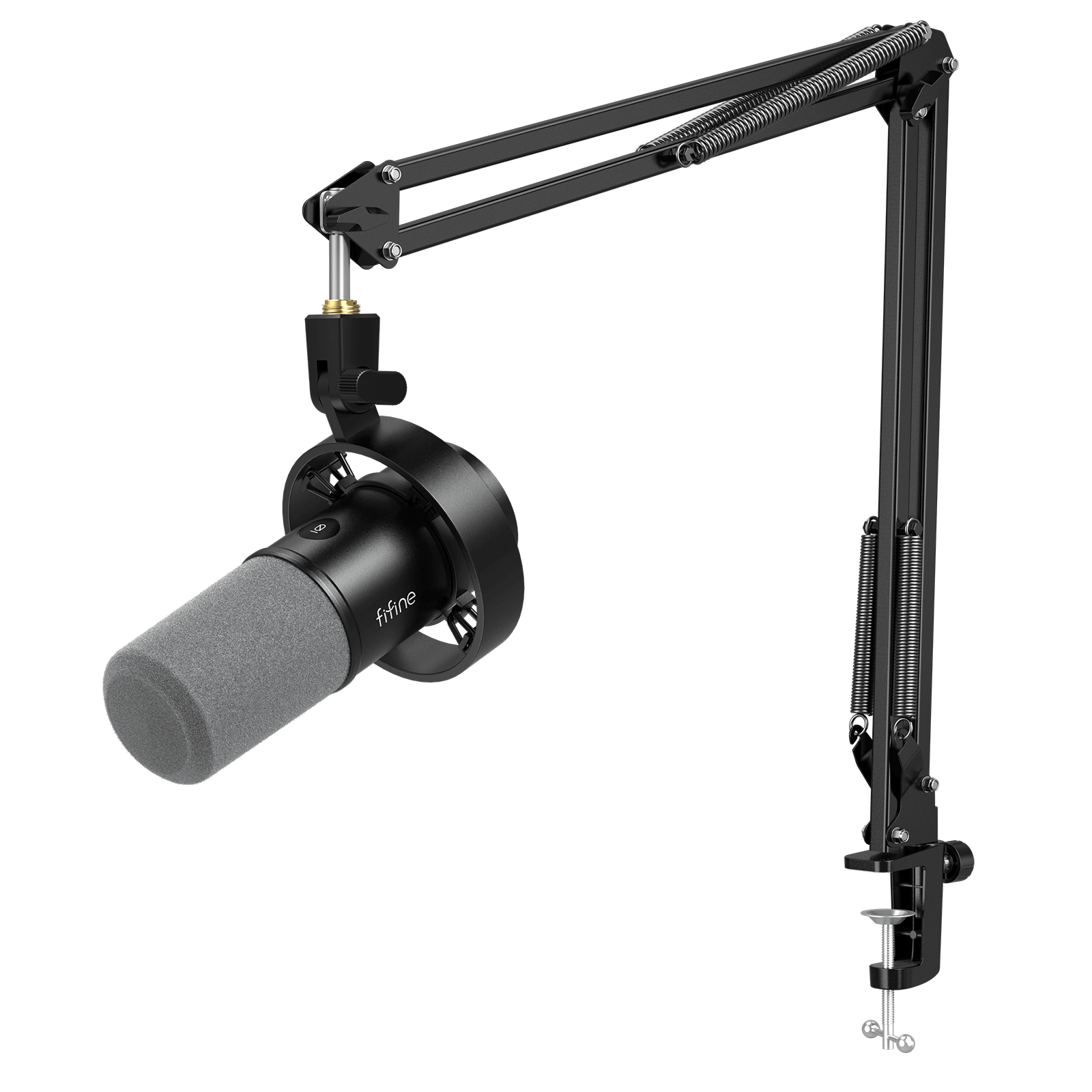 ###FIFINE K688 microphone with CS1 boom arm in black