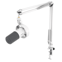 ###FIFINE K688 microphone with CS1 boom arm in white
