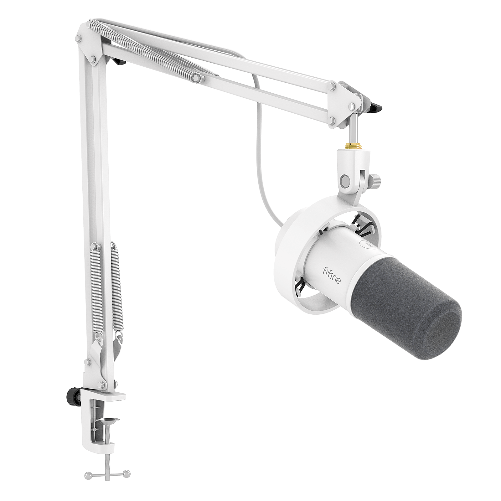 ###FIFINE K688 microphone with CS1 boom arm in black