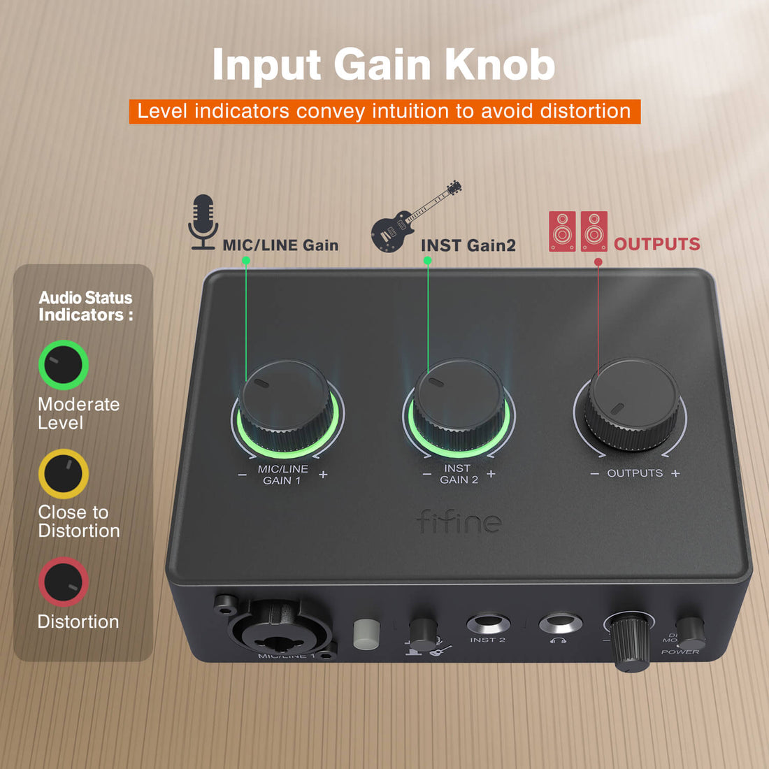 FIFINE AmpliTank Ampli 1 USB Audio Interface (SC1) – FIFINE Official