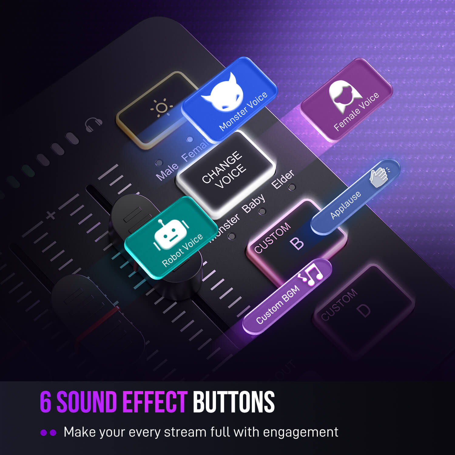 ###FIFINE SC3 audio mixer in black