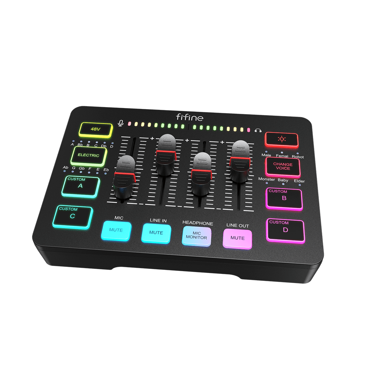 FIFINE AmpliGame SC3 Gaming Audio Mixer with RGB – FIFINE Official FIFINE AmpliGame SC3 Gaming Audio Mixer with RGB – FIFINE Official