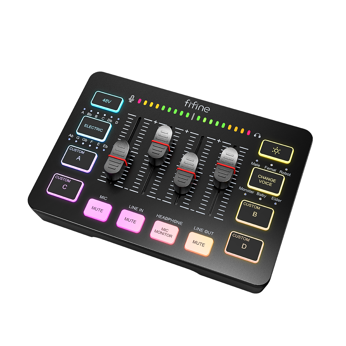 FIFINE AmpliGame SC3 Gaming Audio Mixer