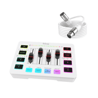 ###FIFINE SC3 mixer with xlr cable in white