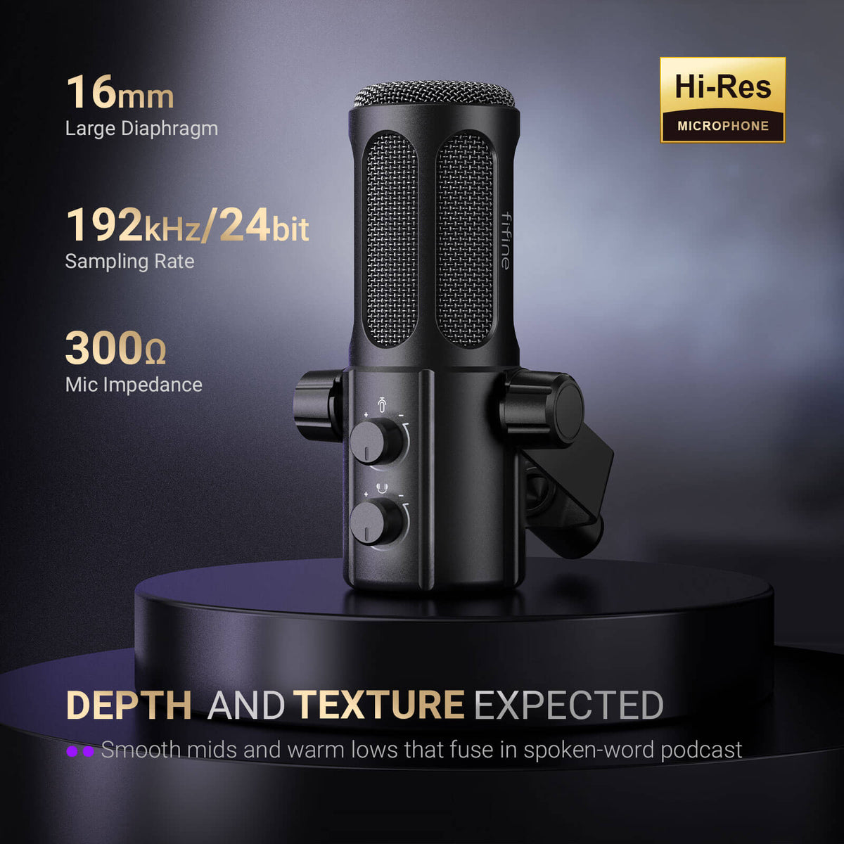 FIFINE AmpliTank Tank6 USB/XLR Dynamic Microphone – FIFINE Official