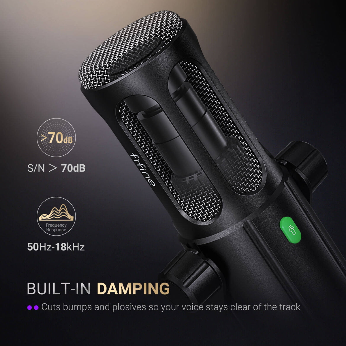 FIFINE AmpliTank Tank6 USB/XLR Dynamic Microphone – FIFINE Official