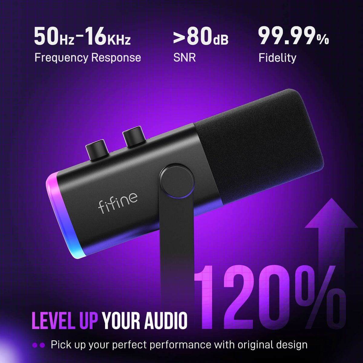 FIFINE Streaming & Gaming Standard Bundle Kit: AM8 Microphone + BM88 B ...