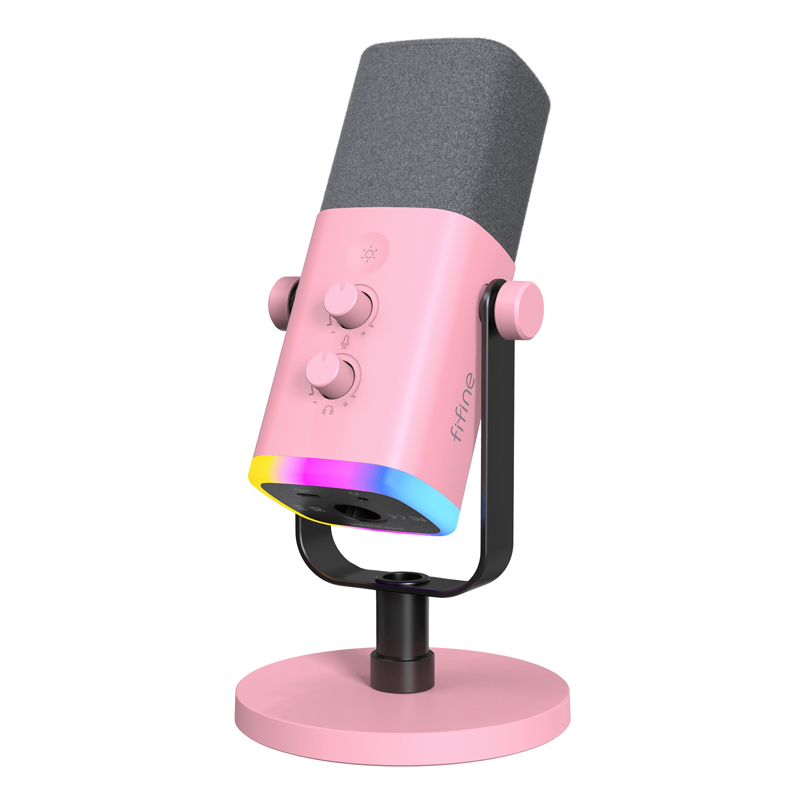 ###FIFINE Ampligame AM8 microphone in pink