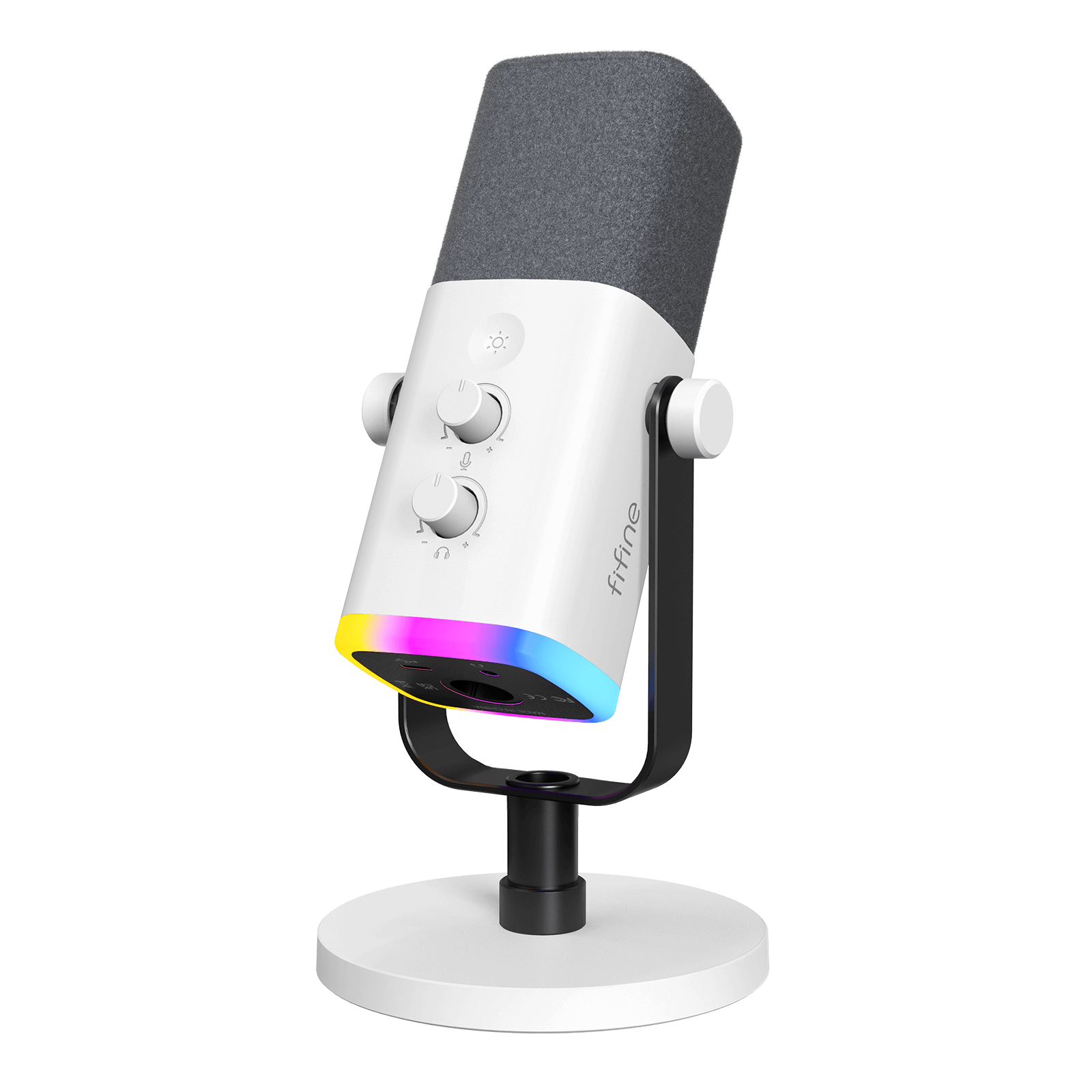 ###FIFINE Ampligame AM8 microphone in white