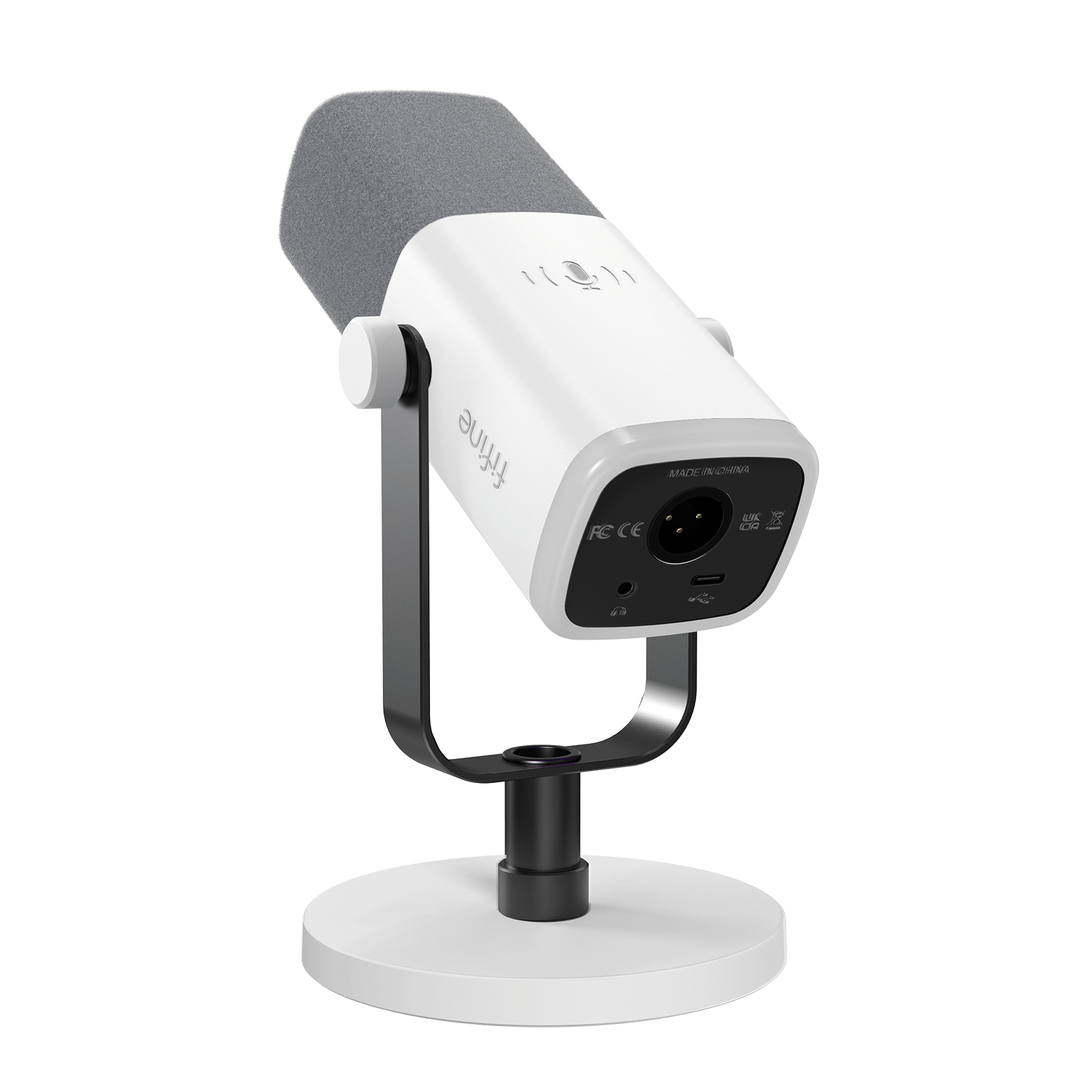 ###FIFINE Ampligame AM8 microphone in white