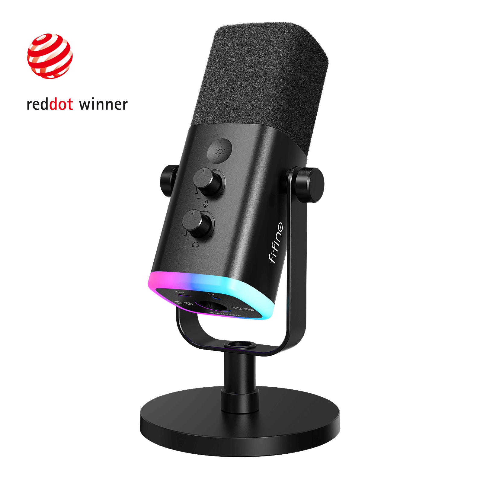 ###FIFINE Ampligame AM8 microphone in black