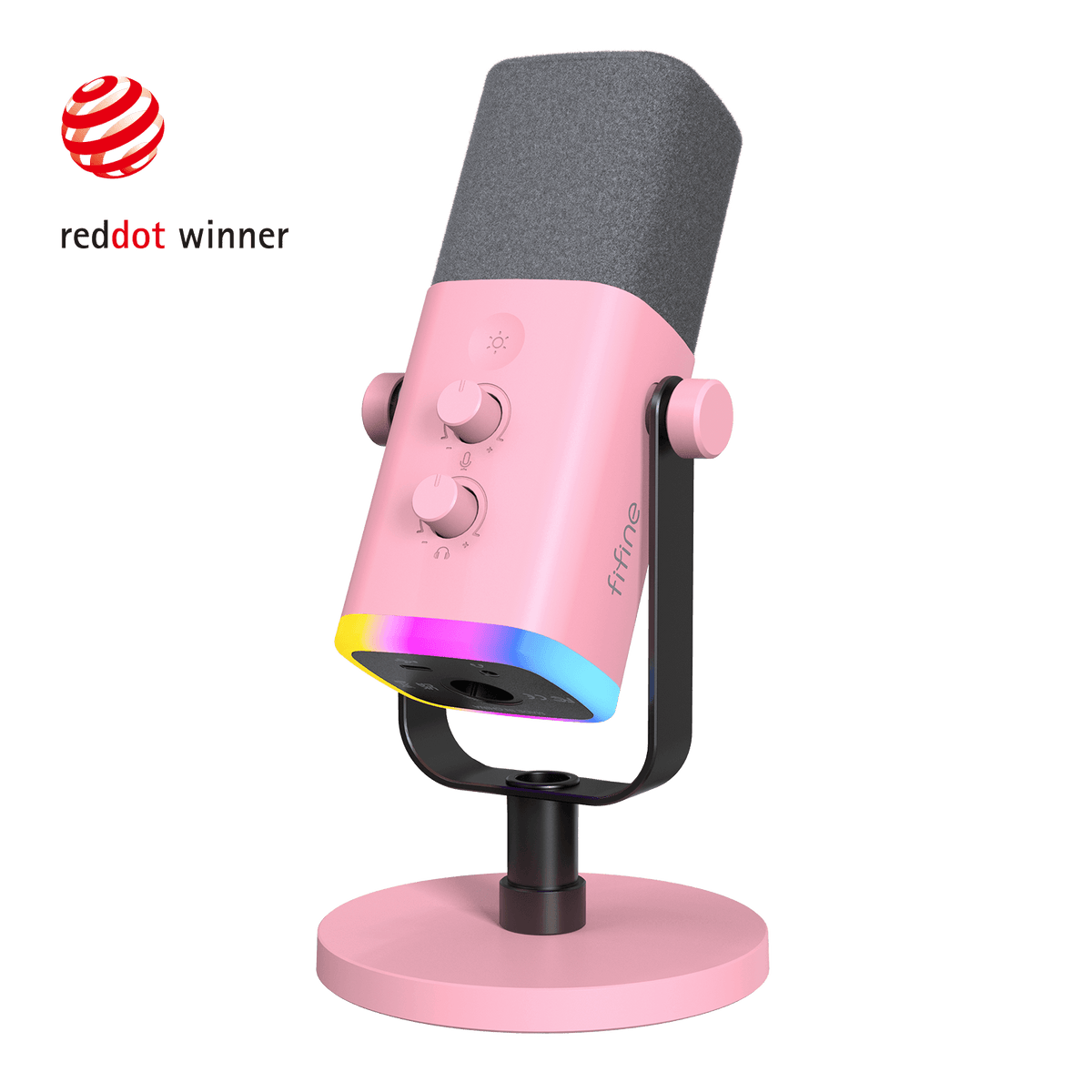 ###FIFINE Ampligame AM8 microphone in pink