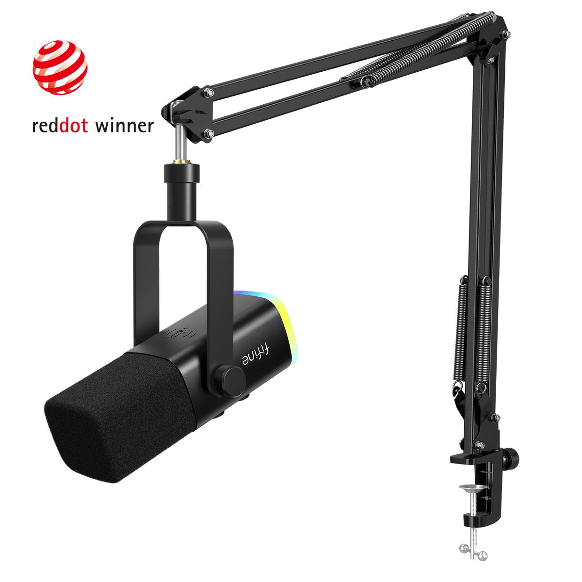 FIFINE AmpliGame AM8T USB/XLR Dynamic Microphone Kit with Boom Arm