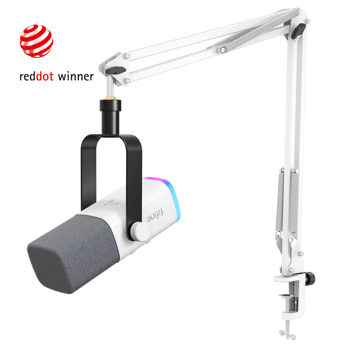 ###FIFINE Ampligame AM8T microphone in white